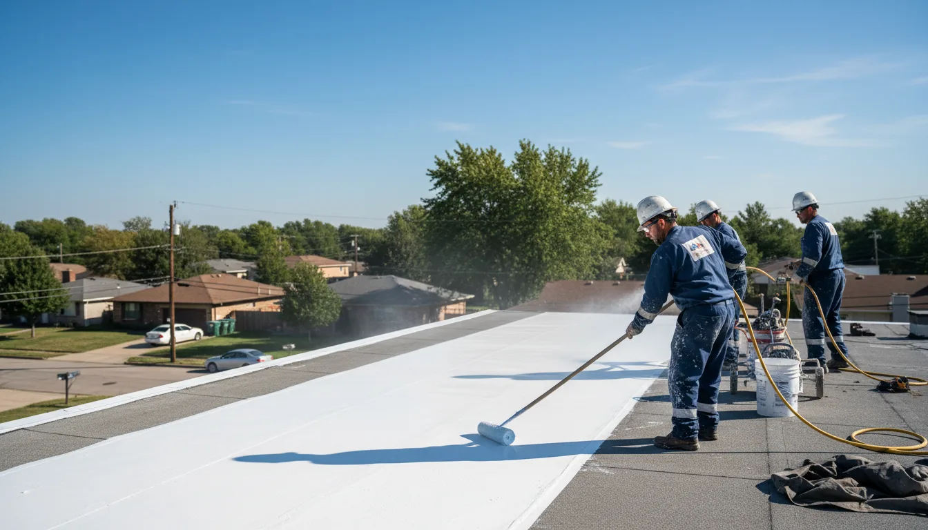 Commercial roof coating in Munford, AL near me